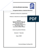 Columnas empacadas desorción amoniaco