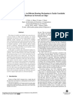 Region-Based Routing: An Efficient Routing Mechanism To Tackle Unreliable Hardware in Network On Chips