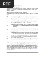 Download Timeline Special education by Melanie Valmonte SN230912895 doc pdf