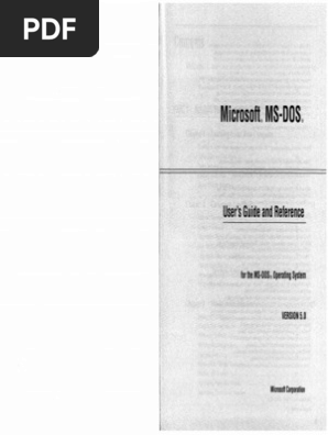 エーアイムック MS-DOS ver.5 リファレンスガイド MS-DOS 5.0 User Guide : Microsoft : Free Download, Borrow