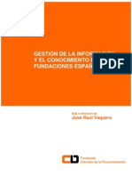 Informe Gestión Del Conocimiento en Fundaciones