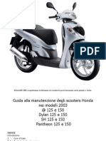 _HONDA SH @ Pantheon Dylan 125 150 2006 Manuale Officina (ITALIANO)Bueno