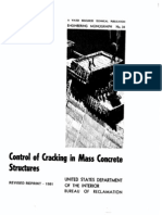 Control of Cracking in Mass Concr Structures