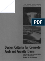 DESIGN CRITERIA FOR CONCRETE ARCH AND GRAVITY DAMS