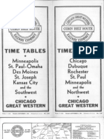 CGW Public Timetable Sep 01 1941
