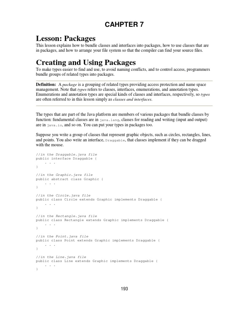 Java Package Creation and Usage Guide | PDF | Class (Computer ...