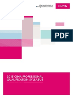 CIMA 2015 Professional Qualification Syllabus