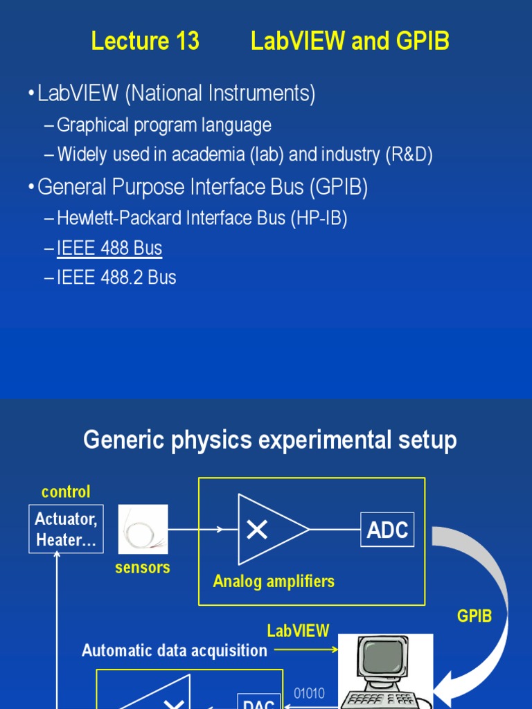 Labview&GPIB PDF Control Flow Software