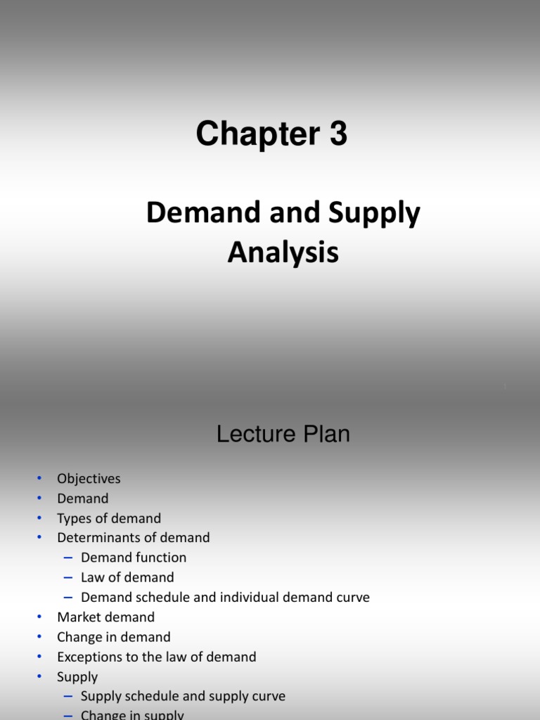 Demand and Supply Analysis Overview | PDF | Supply And Demand | Demand