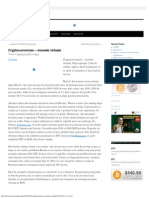 Cryptocurrencies – monede virtuale _