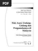 Hak Asasi Manusia dan Pengamalan Perlembagaan di Malaysia