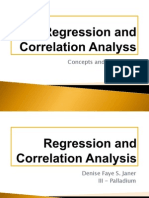 Regression and Correlation Analysis