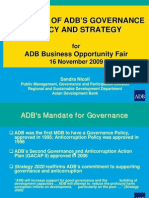 Overview of Adb ' S Governance Policy and Strategy