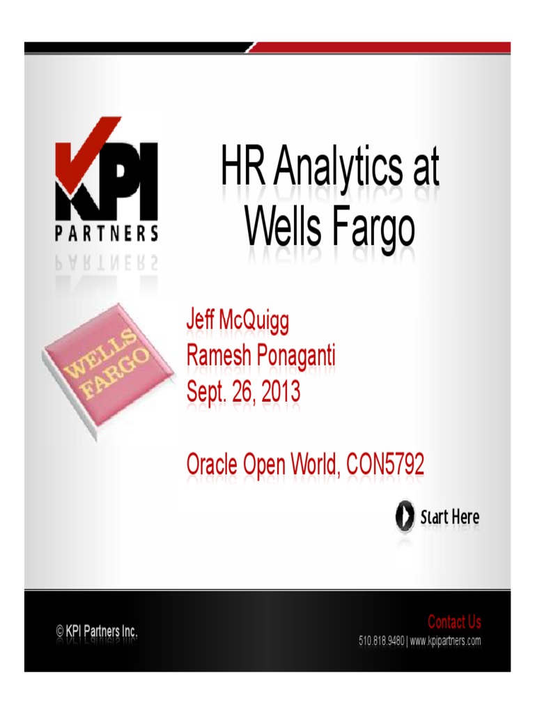Hr Analytics at Wells Fargo 1 Analytics Usability
