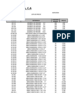 Lista de Precio 10-03-14