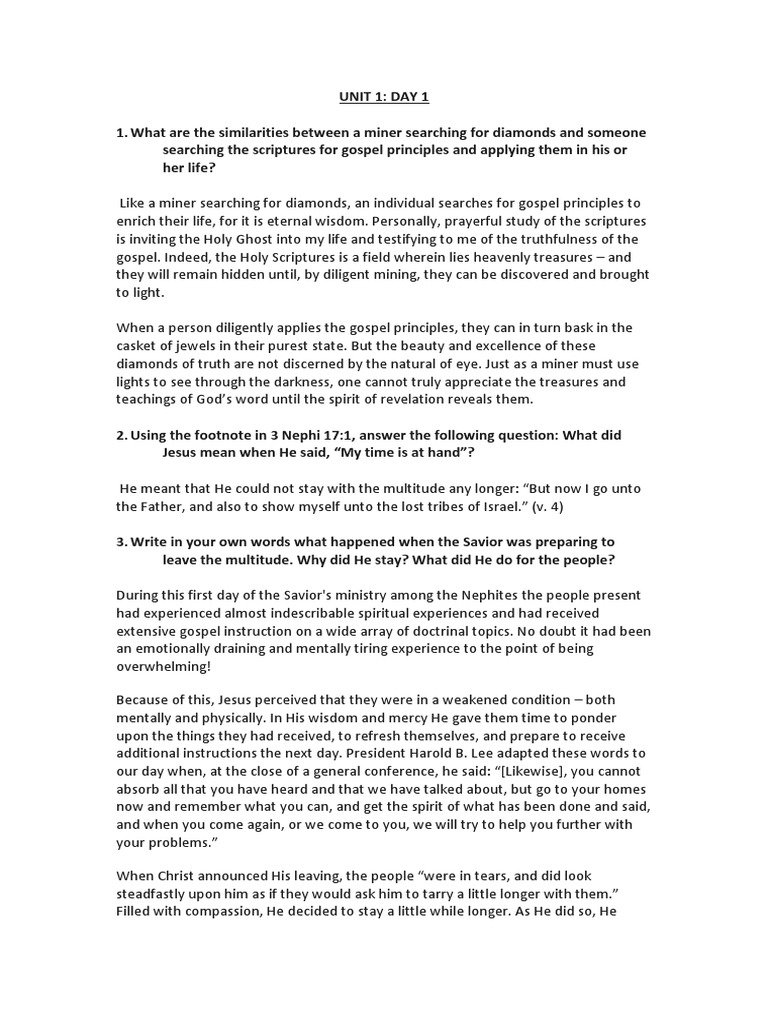 Seminary | PDF | Plan Of Salvation (Latter Day Saints) | Book Of Mormon