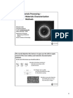 E344: Materials Processing - 06 - Materials Characterization Methods