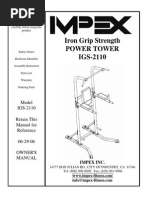 Download Iron Grip Strength Power Tower Manual by joe315 SN230978482 doc pdf