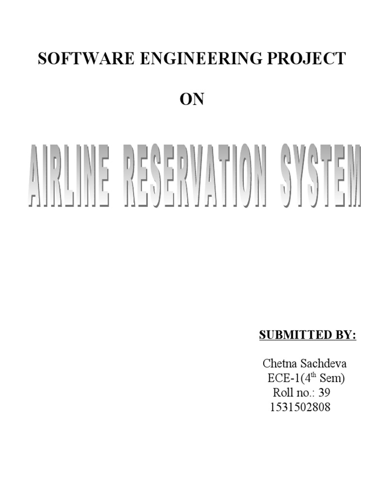 Airline Reservation System Project Overview | PDF | Business