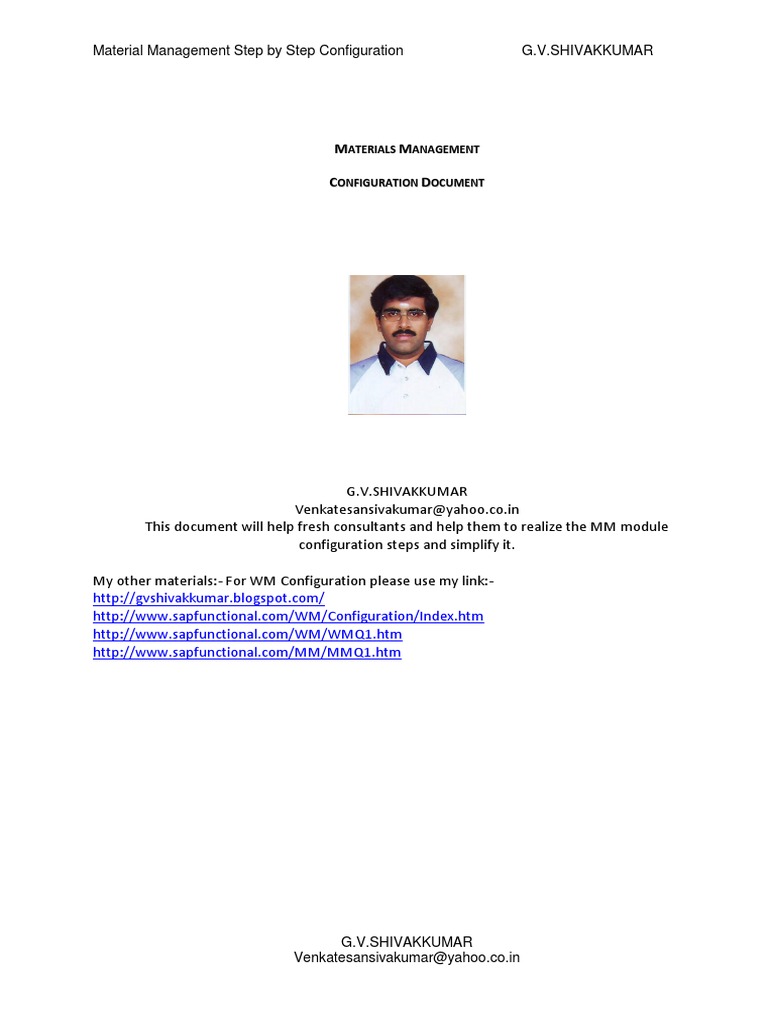 MM Configuration Guide for SAP | PDF | Business