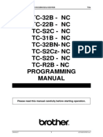 Brother - TC-S2D - Programming Manual