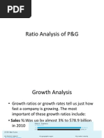 Ratio Analysis of P G