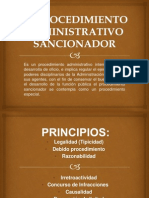 El Procedimiento Administrativo Sancionador