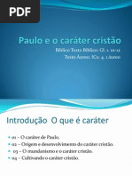 Paulo e o Caráter Cristão