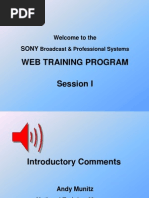 Training - Webcast Session #1 Cameras