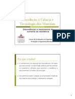 Introdução À Ciência e Tecnologia Dos Materiais - Discordâncias e Mecanismos de Aumento de Resistência