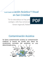 Contaminación Acústica Y Visual en San Cristóbal