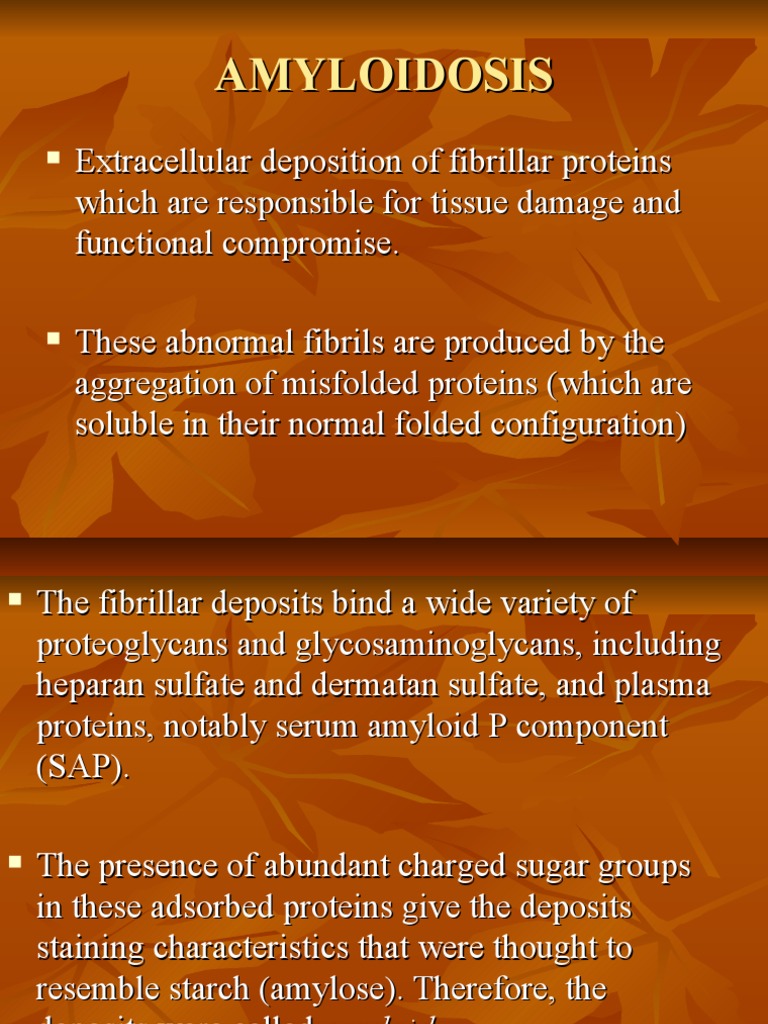 Understanding Amyloidosis and Its Causes | PDF | Amyloid Beta ...