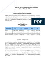 Informe Financiero 3er. Trimestre 2013