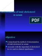 Determination of Total Cholesterol in Serum