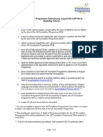 UK FP 2014 Eligibility Criteria