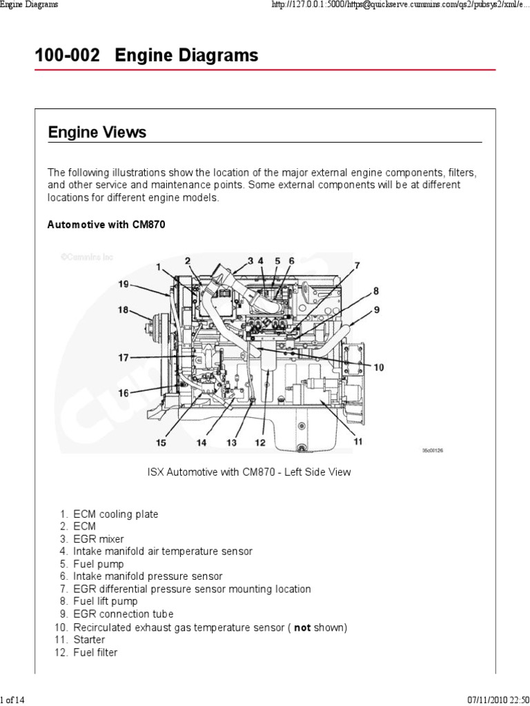 Isx Cm870 Sensors Copy 1 Turbocharger Thermostat