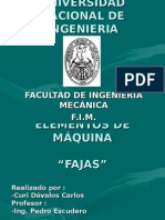 MC401 Elemtos de Maquinas. Fajas