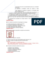 Exercicio Sistema Circulatório Com Resposta