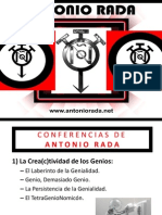 Carpeta de Conferencias Disponibles y Precios de Antonio Rada 2014