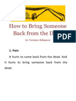 Schanoes, Veronica - How To Bring Someone Back From The Dead PDF