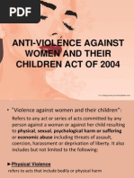 Anti-Violence Against Women and Their Children Act of