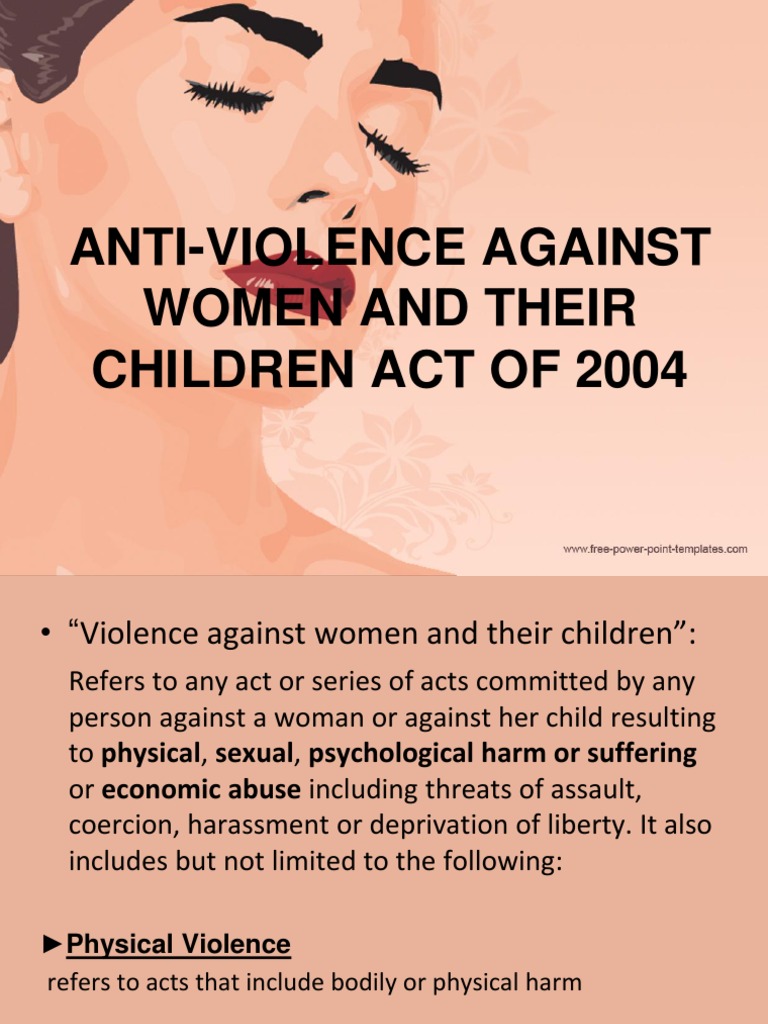 Anti-Violence Against Women and Their Children Act of | PDF ...