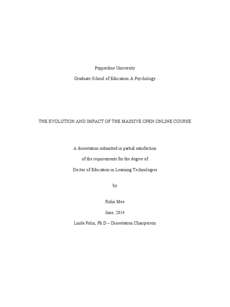 The Evolution & Impact of The Massive Open Online Course | PDF ...