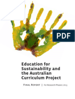 Education For Sustainability and The Australian Curriculum Project Final Report For Research Phases 1-3