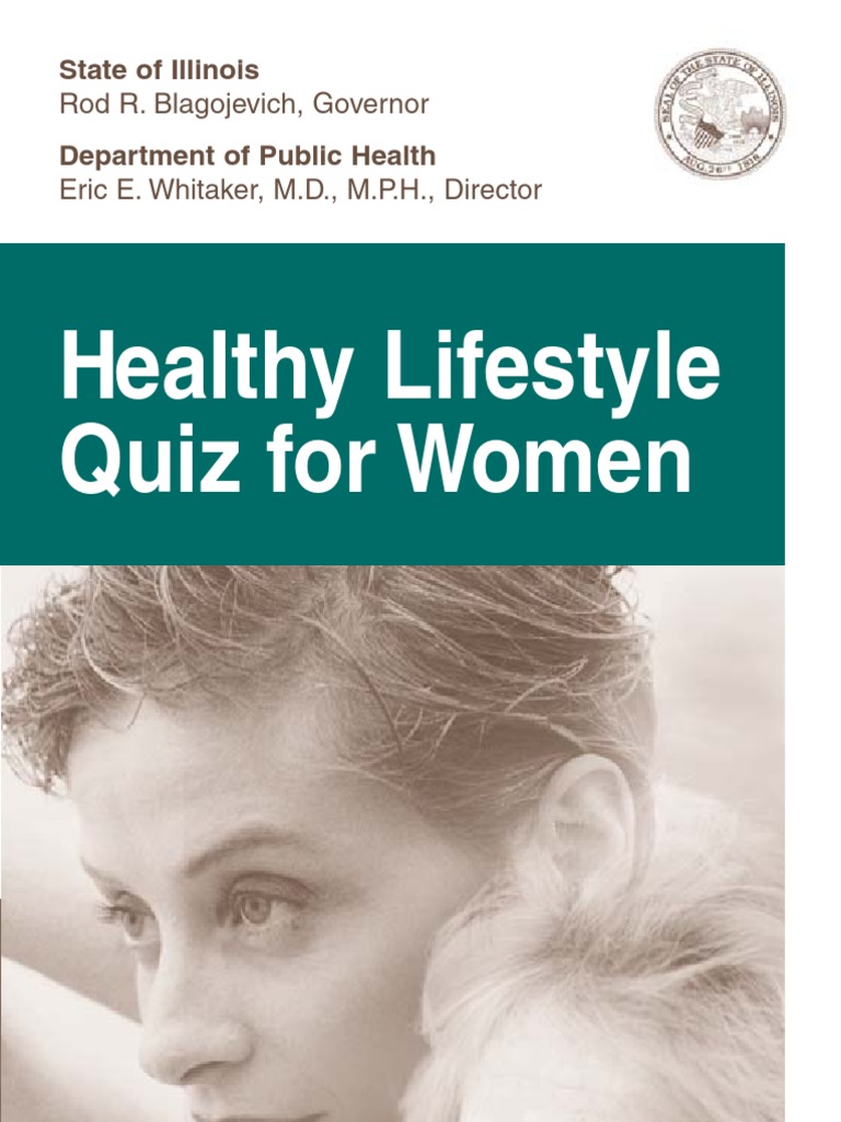 Healthy Lifestyle Quiz For Women Rod R. Blagojevich, Governor Download Free PDF Menopause