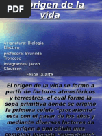 origen de las mitocondrias.... etc