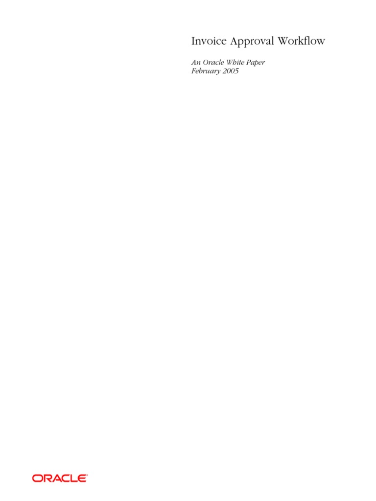 Invoice Approval Workflow | PDF | Pl/Sql | Sql