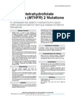 Methylenetetrahydrofolate Reductase (MTHFR) Mutation Detection