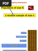 Population of Size N Random Sample of Size N: Sampling Distribution