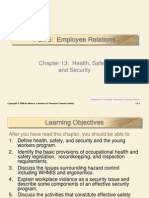 Part 5: Employee Relations: Chapter 13: Health, Safety, and Security